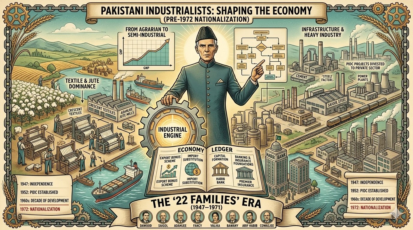 How Pakistani Industrialists Shaped the Economy Before Nationalization